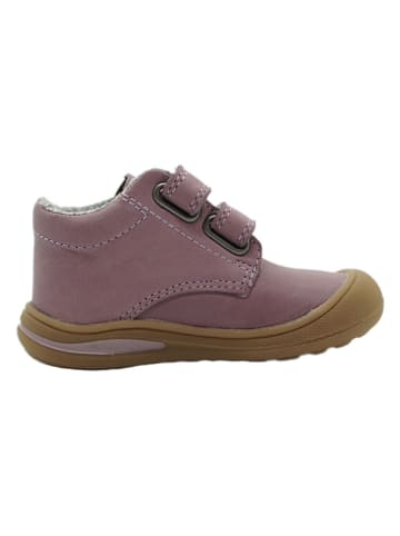 lamino Leren sneakers paars