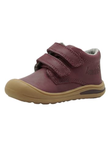 lamino Leren sneakers paars