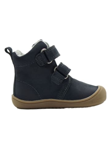 lamino Leren boots donkerblauw