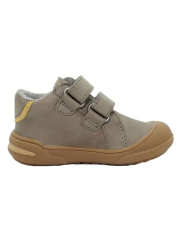 lamino Leren sneakers grijs