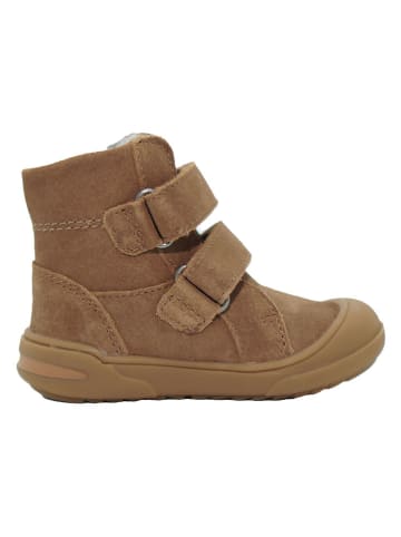 lamino Leder-Boots in Hellbraun