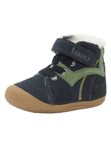 lamino Leren boots donkerblauw