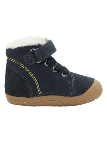 lamino Leren boots donkerblauw