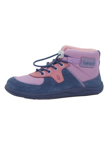 lamino Skórzane buty barefoot w kolorze fioletowo-granatowym