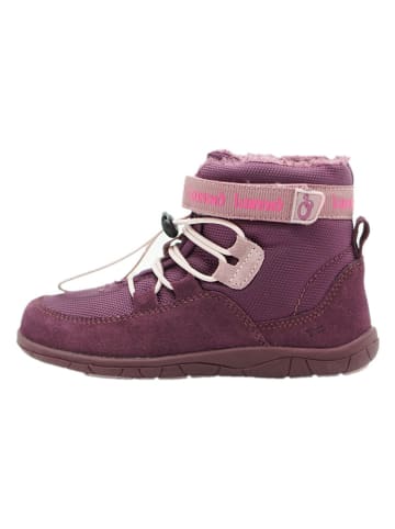 lamino Leder-Barfuß-Boots in Lila