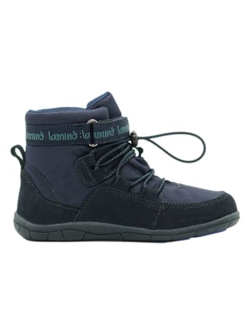 lamino Leder-Barfuß-Boots in Dunkelblau