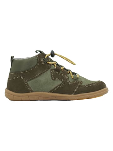 lamino Leren barefootschoenen kaki