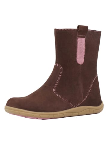 lamino Leren barefoot-boots bruin