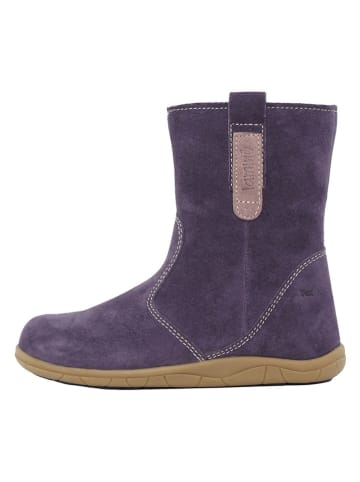 lamino Leder-Barfuß-Boots in Lila