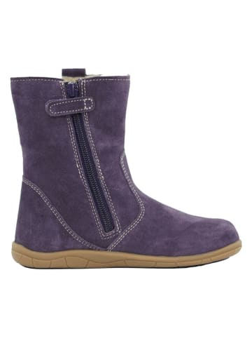 lamino Leren barefoot-boots paars