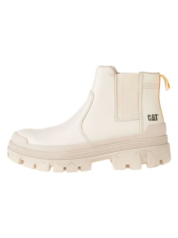 CAT Leder-Chelsea-Boots "Hardwear" in Creme