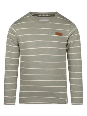 Koko Noko Longsleeve lichtgroen/crème