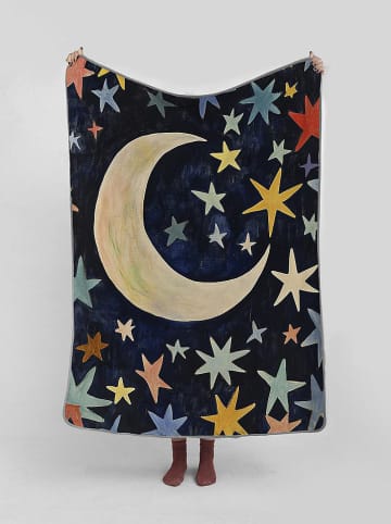 The Wild Hug Kuscheldecke "Colorful Sky" in Dunkelblau/ Bunt - (L)170 x (B)130 cm