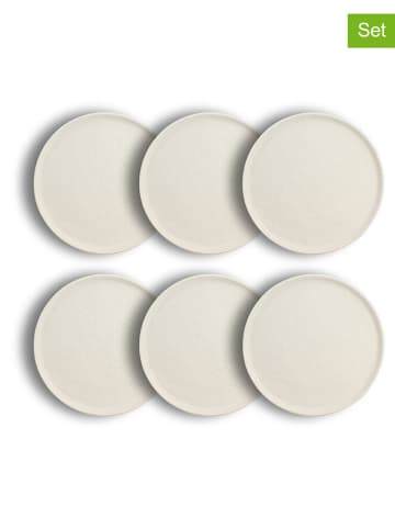 Ogo Living 6er-Set: Dessertteller in Weiß - Ø 0,00 cm
