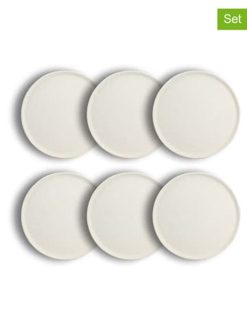 Ogo Living 6er-Set: Speiseteller in Weiß - Ø 27 cm