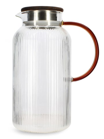 Ogo Living Karaffe in Transparent/ Braun