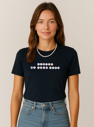 WOOOP Shirt "Living My Best Life" in Schwarz