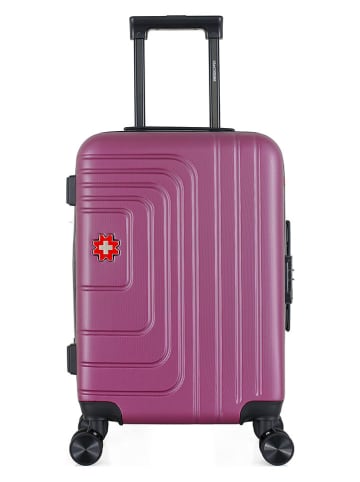 SWISS KOPPER Hardcase-Trolley "Ruti" in Lila - (B)35 x (H)55 x (T)21 cm