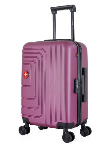 SWISS KOPPER Hardcase-Trolley "Ruti" in Lila - (B)35 x (H)55 x (T)21 cm