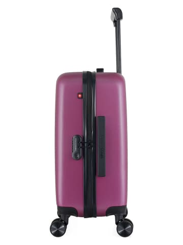 SWISS KOPPER Hardcase-Trolley "Ruti" in Lila - (B)35 x (H)55 x (T)21 cm