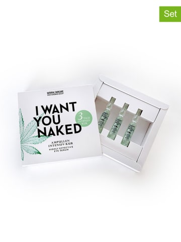 I WANT YOU NAKED 3er-Set: Augenserum-Ampullen "Three Day Eye Retreat", je 2 ml
