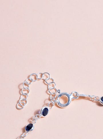 Heliophilia Zilveren ketting met edelstenen - (L)43 cm