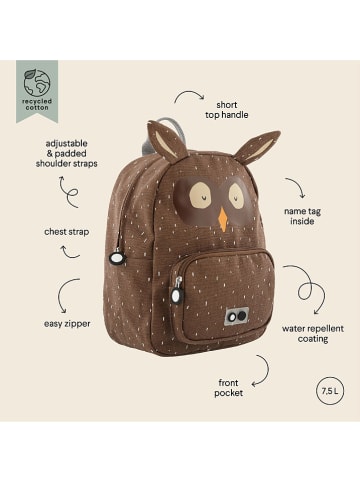 TRIXIE Rucksack "Mr. Owl" in Braun - (L)23 cm - (B)13 cm - (H)31 cm