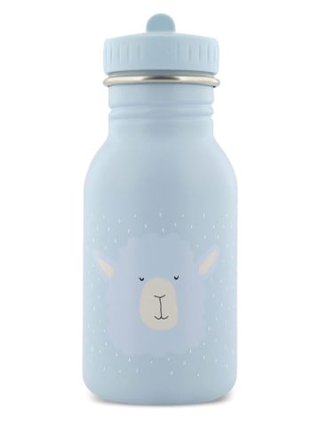 TRIXIE Edelstahl-Trinkflasche "Mr. Alpaca" in Hellblau - 350 ml