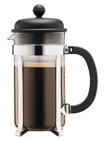 bodum Kaffeebereiter "Caffettiera" in Schwarz/ Silber - 1 l