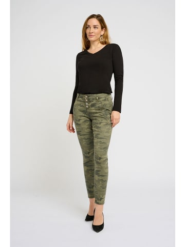 Cream Dżinsy "Penora" - Slim fit - w kolorze khaki