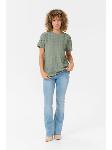 Cream Shirt "Yassi" in Grün