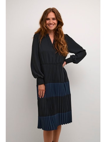 CULTURE Kleid "Betty" in Schwarz/ Dunkelblau