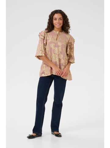CULTURE Bluse "Floi" in Rosa/ Gold