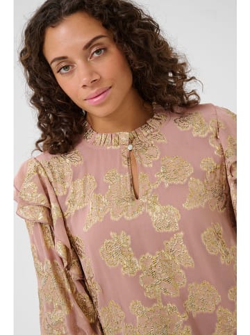 CULTURE Bluse "Floi" in Rosa/ Gold