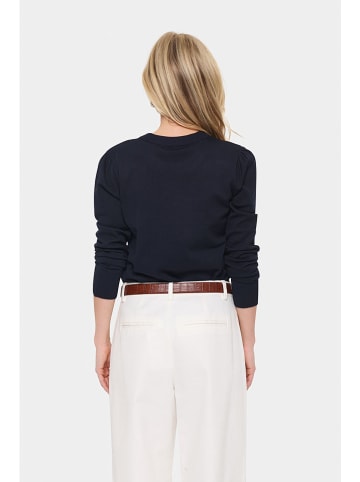 SAINT TROPEZ Pullover "Mila" in Dunkelblau
