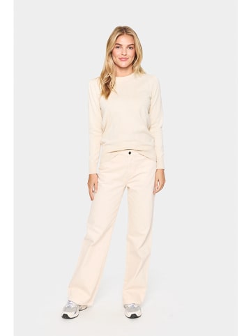 SAINT TROPEZ Pullover "Mila" in Beige