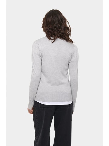 SAINT TROPEZ Sweter "Mila" w kolorze szarym