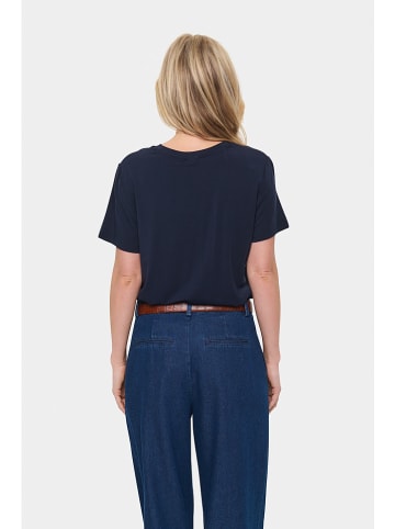 SAINT TROPEZ Shirt "Adelia" donkerblauw