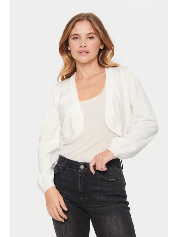 SAINT TROPEZ Bolero "Mila" in Weiß
