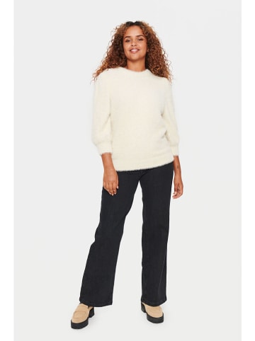 SAINT TROPEZ Sweter "Banni" w kolorze kremowym