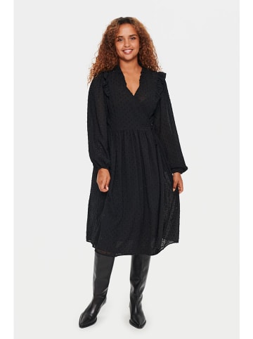 SAINT TROPEZ Kleid "Bianka" in Schwarz