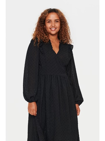 SAINT TROPEZ Kleid "Bianka" in Schwarz