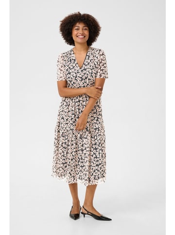 Soaked in Luxury Kleid "Aldora" in Dunkelblau/ Beige