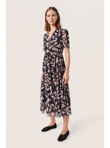 Soaked in Luxury Jurk "Aldora" zwart/beige