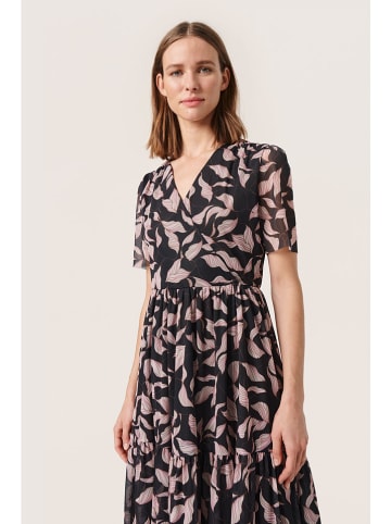 Soaked in Luxury Jurk "Aldora" zwart/beige