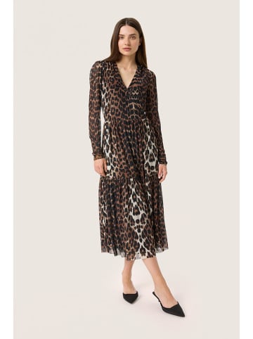 Soaked in Luxury Jurk "Valdora" bruin/zwart