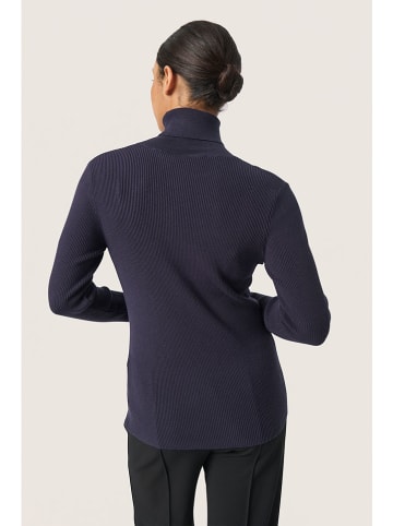Soaked in Luxury Rollkragenpullover "Sina" in Dunkelblau