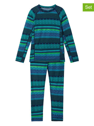 Reima 2tlg. Thermowäsche-Set "Taitoa" in Blau/ Türkis