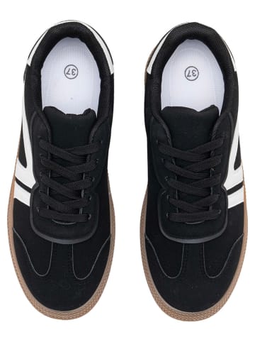 C'M Sneakersy w kolorze biało-czarnym