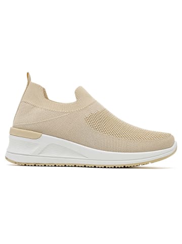 Sixth Sens Keilslipper in Beige